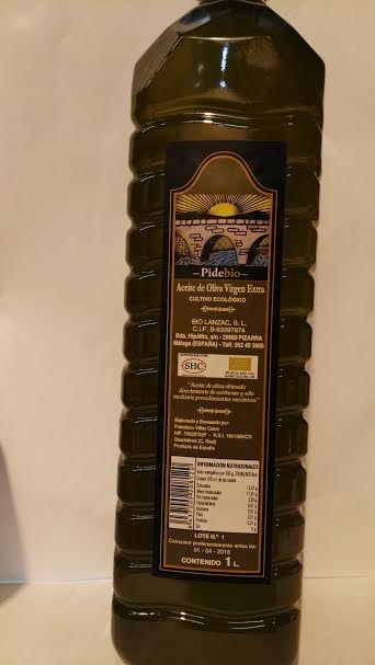 Aceite de oliva  1L botella de plastico ecológico